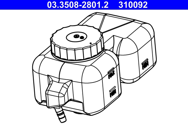 ATE Remvloeistofreservoir 03.3508-2801.2