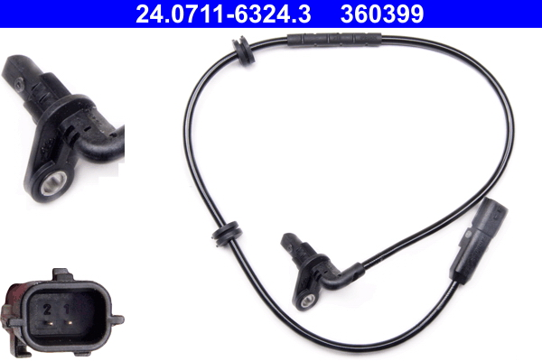 ATE ABS sensor 24.0711-6324.3