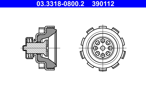 ATE Hoofdremcilinder reparatieset 03.3318-0800.2