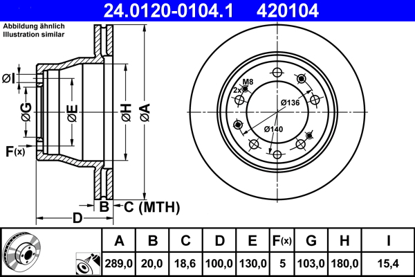 ATE Remschijven 24.0120-0104.1