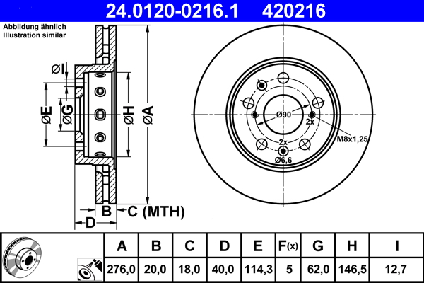 ATE Remschijven 24.0120-0216.1