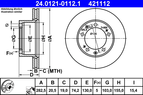 ATE Remschijven 24.0121-0112.1