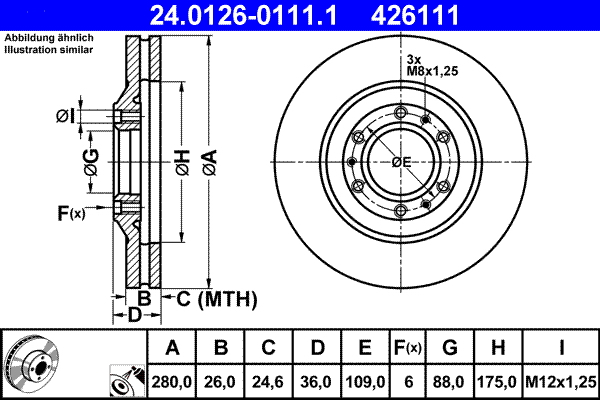 ATE Remschijven 24.0126-0111.1