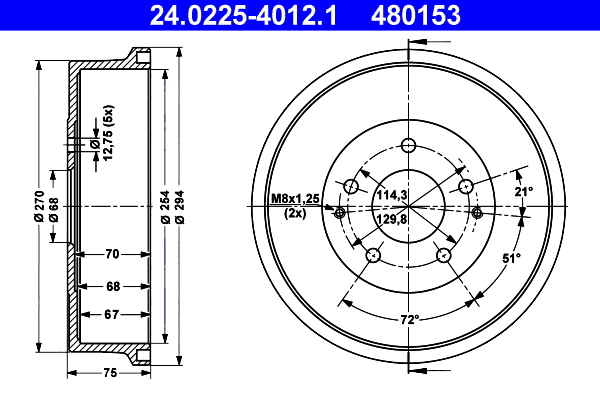 ATE Remtrommel 24.0225-4012.1