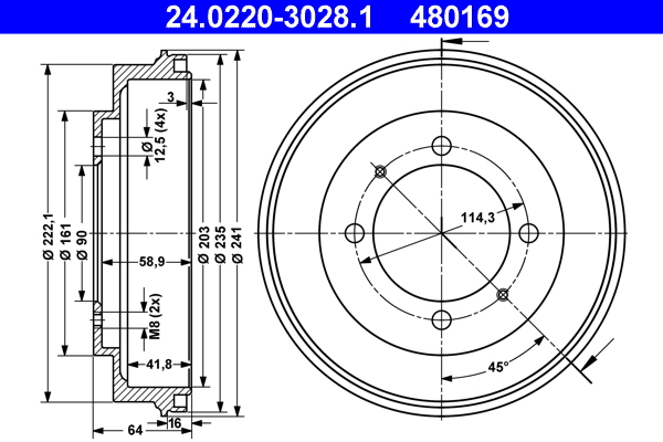 ATE Remtrommel 24.0220-3028.1