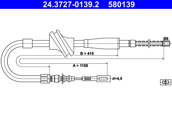 ATE Handremkabel 24.3727-0139.2