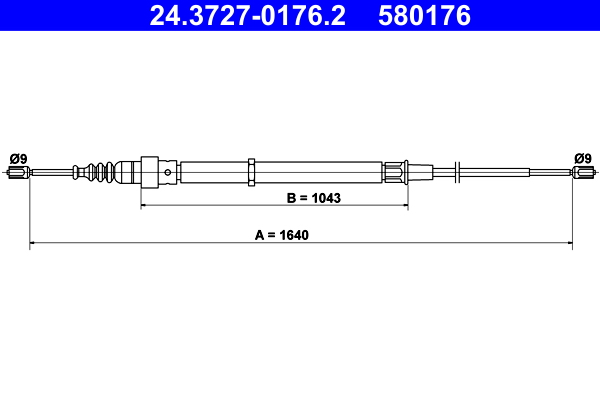 ATE Handremkabel 24.3727-0176.2