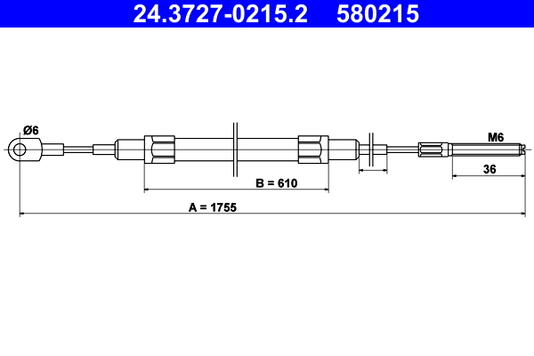 ATE Handremkabel 24.3727-0215.2