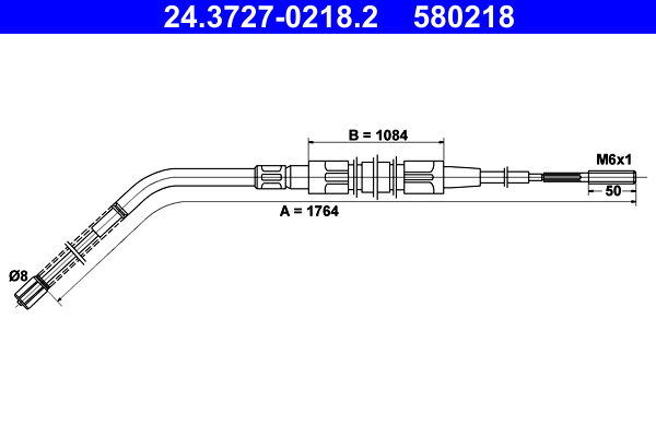 ATE Handremkabel 24.3727-0218.2