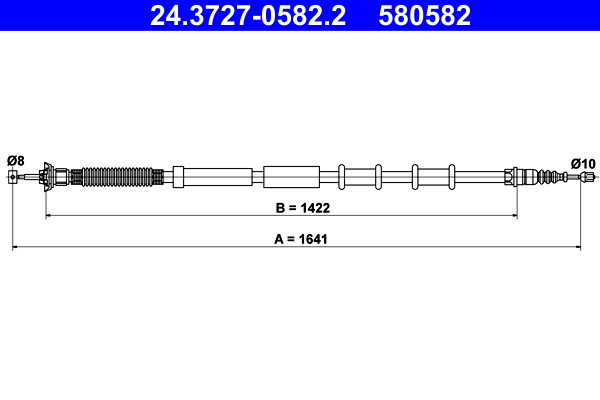 ATE Handremkabel 24.3727-0582.2