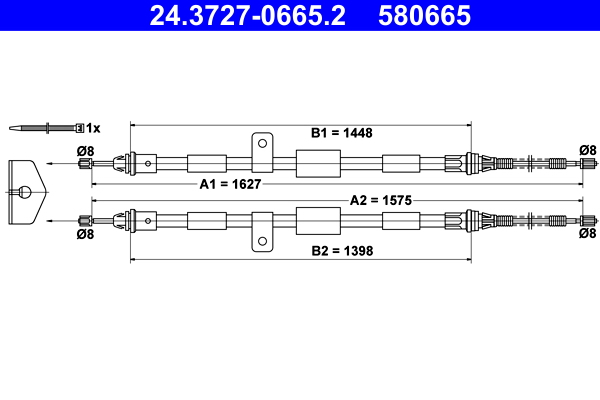 ATE Handremkabel 24.3727-0665.2