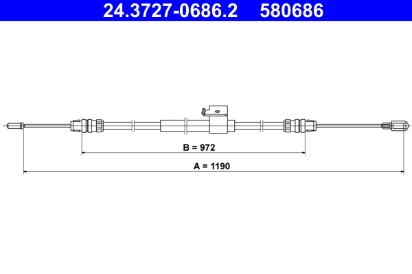 ATE Handremkabel 24.3727-0686.2