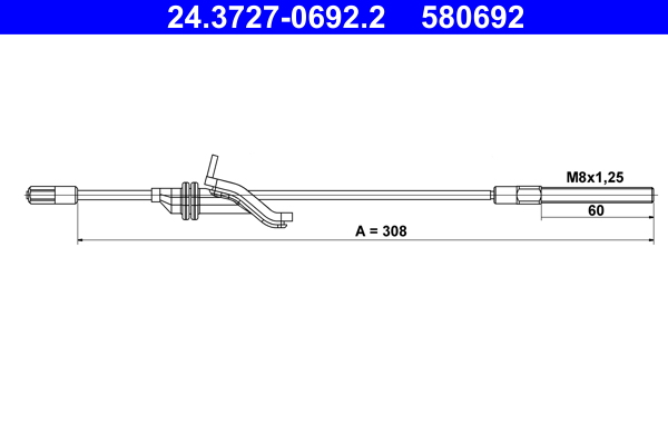 ATE Handremkabel 24.3727-0692.2