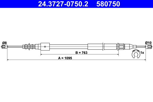 ATE Handremkabel 24.3727-0750.2