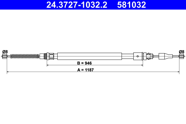 ATE Handremkabel 24.3727-1032.2