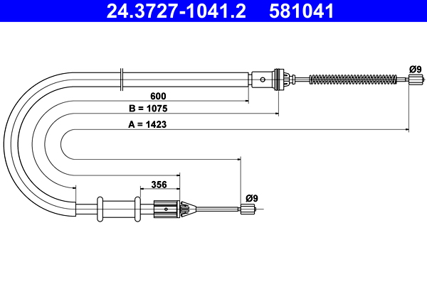 ATE Handremkabel 24.3727-1041.2