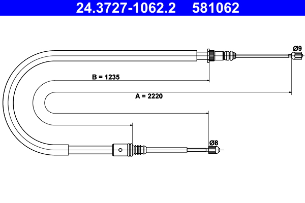 ATE Handremkabel 24.3727-1062.2