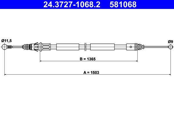 ATE Handremkabel 24.3727-1068.2