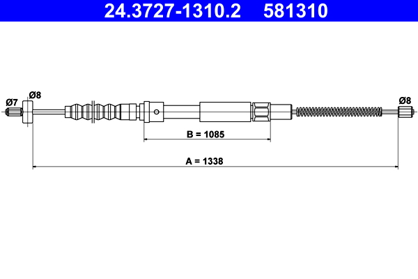 ATE Handremkabel 24.3727-1310.2