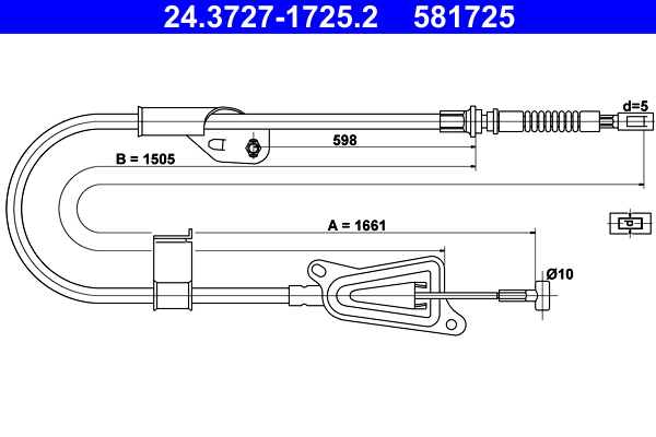 ATE Handremkabel 24.3727-1725.2