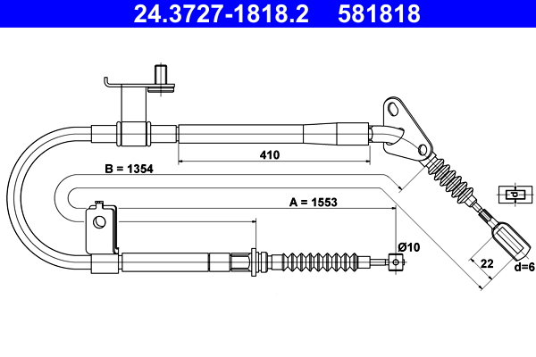 ATE Handremkabel 24.3727-1818.2