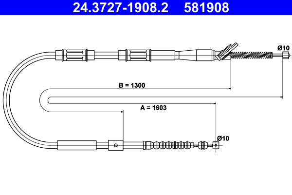 ATE Handremkabel 24.3727-1908.2