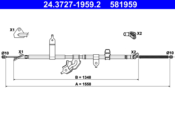 ATE Handremkabel 24.3727-1959.2