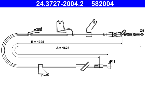 ATE Handremkabel 24.3727-2004.2