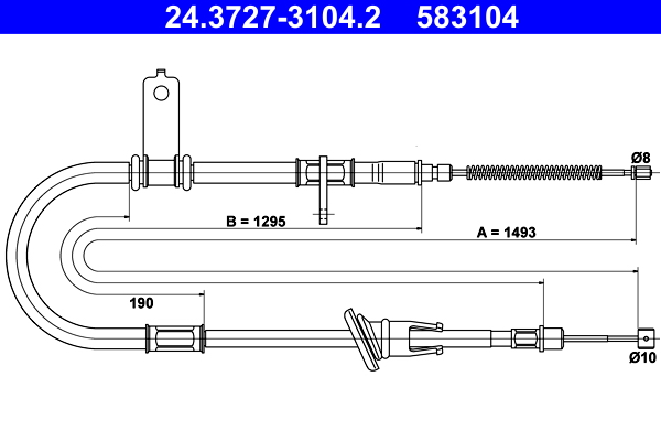 ATE Handremkabel 24.3727-3104.2