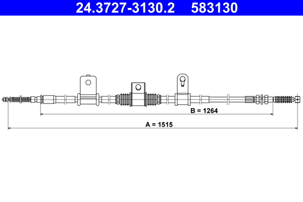 ATE Handremkabel 24.3727-3130.2