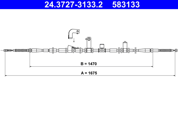 ATE Handremkabel 24.3727-3133.2