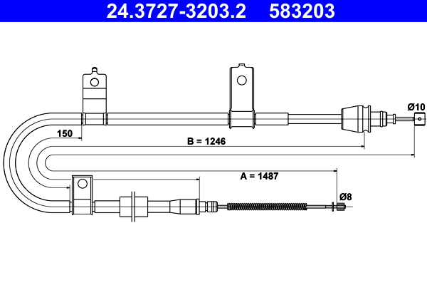 ATE Handremkabel 24.3727-3203.2