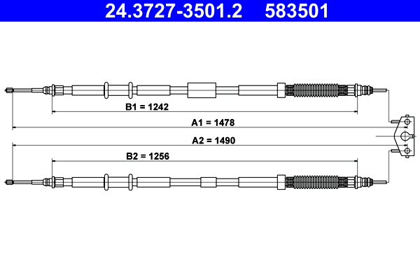 ATE Handremkabel 24.3727-3501.2