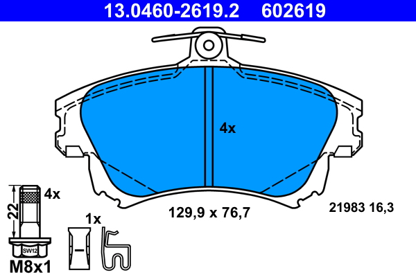 ATE Remblokset 13.0460-2619.2