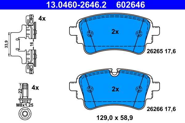 ATE Remblokset 13.0460-2646.2