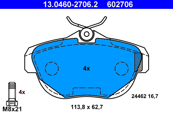 ATE Remblokset 13.0460-2706.2