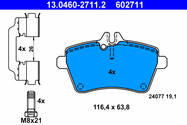 ATE Remblokset 13.0460-2711.2