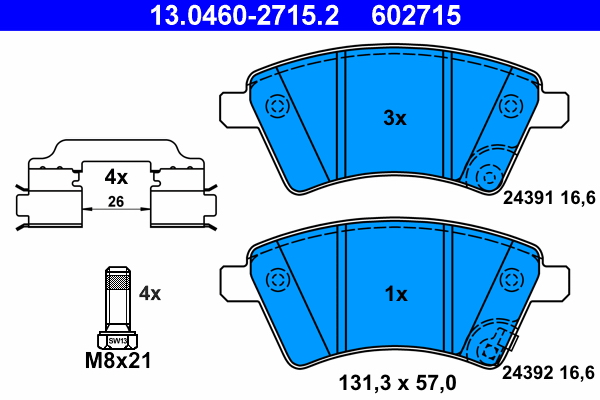 ATE Remblokset 13.0460-2715.2