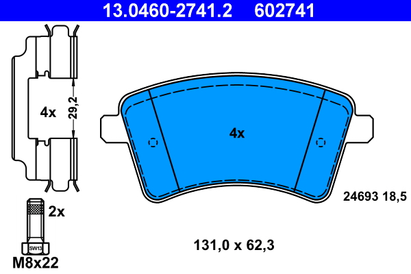 ATE Remblokset 13.0460-2741.2