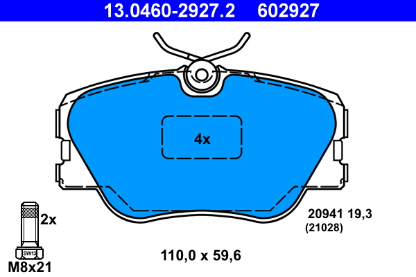 ATE Remblokset 13.0460-2927.2