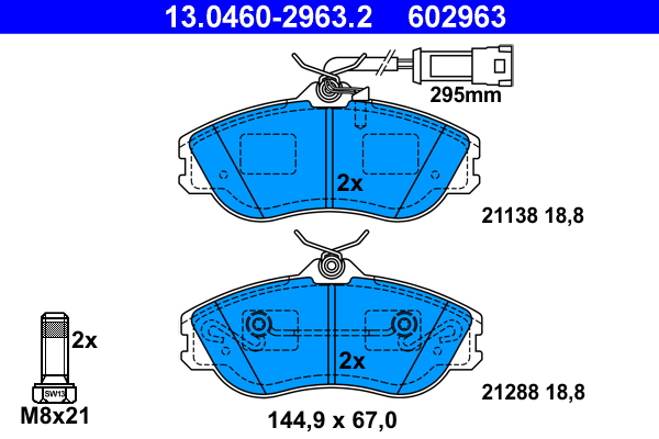 ATE Remblokset 13.0460-2963.2