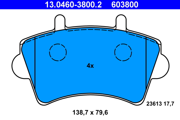 ATE Remblokset 13.0460-3800.2