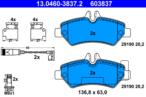 ATE Remblokset 13.0460-3837.2