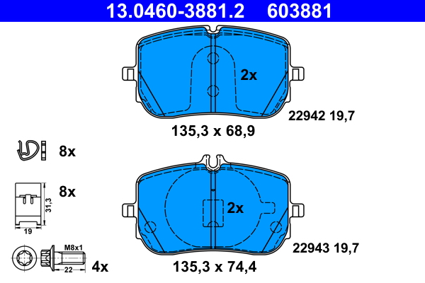 ATE Remblokset 13.0460-3881.2