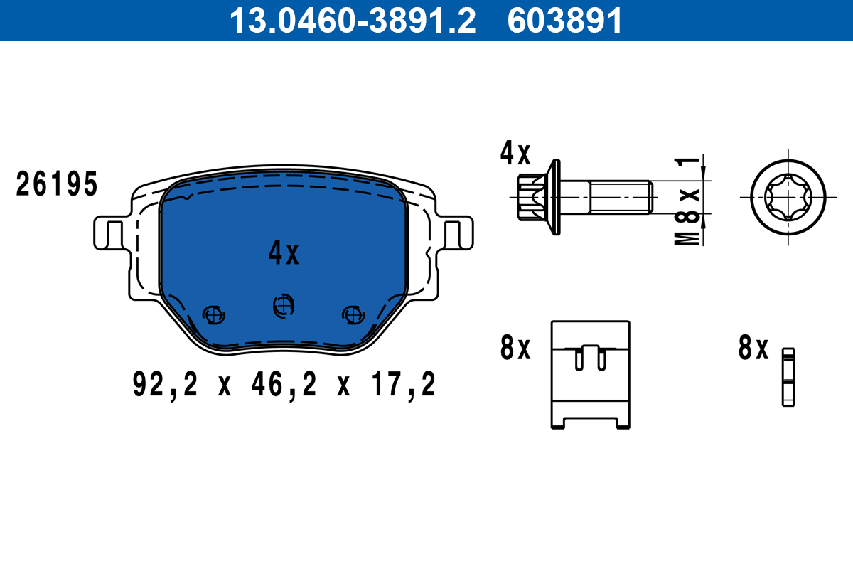 ATE Remblokset 13.0460-3891.2