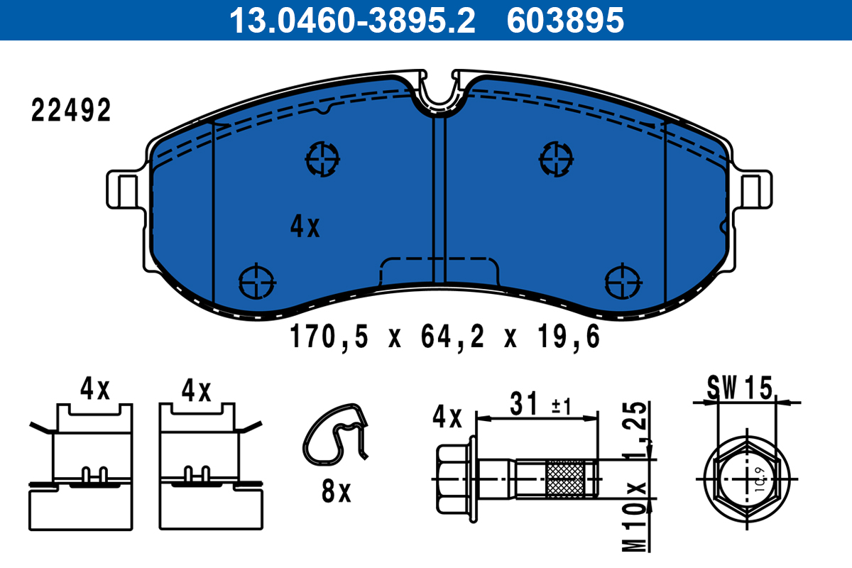 ATE Remblokset 13.0460-3895.2