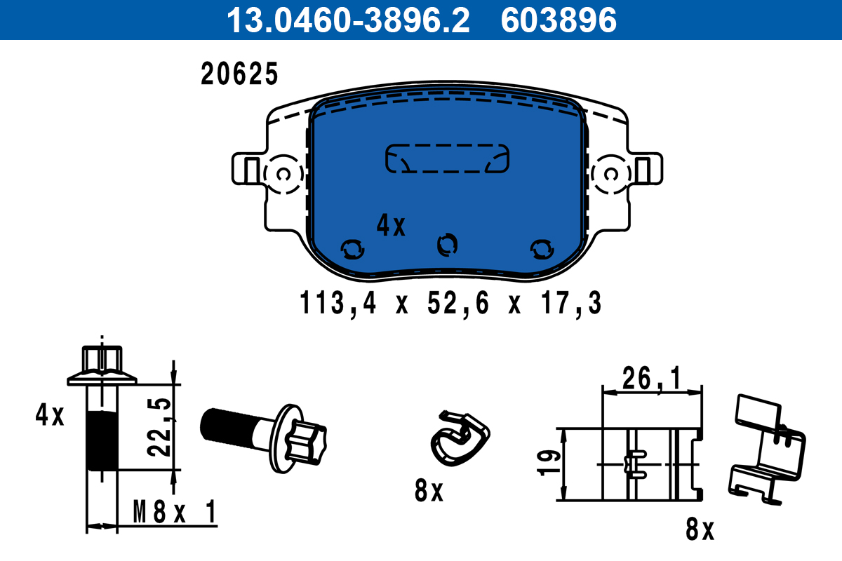 ATE Remblokset 13.0460-3896.2