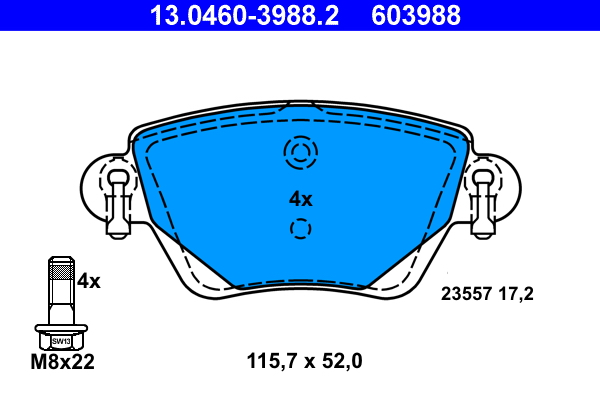 ATE Remblokset 13.0460-3988.2