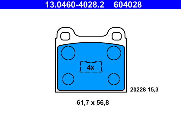 ATE Remblokset 13.0460-4028.2