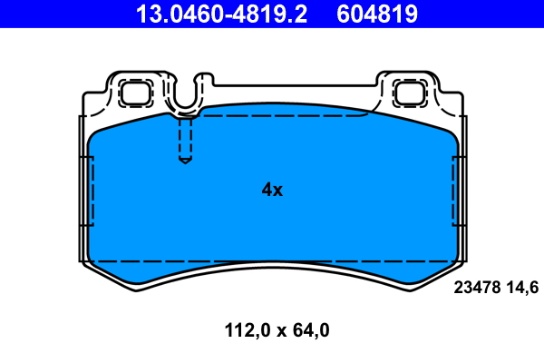 ATE Remblokset 13.0460-4819.2